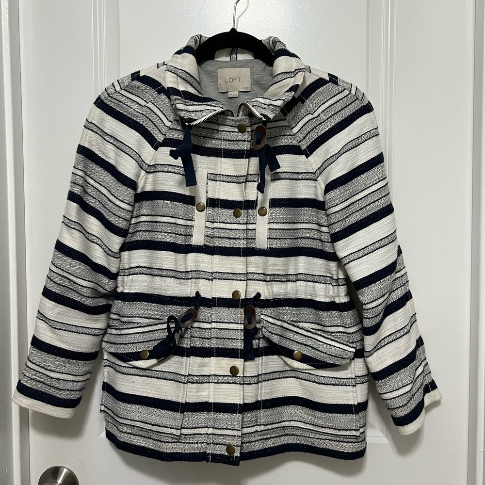 Striped Cinched Jacket